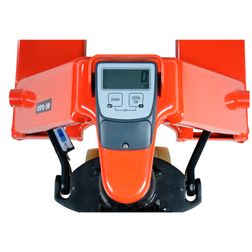 Palleløfter m. vægt, 2000 kg, orange