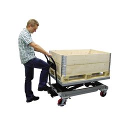 Løftebord mobilt manuel BS 50LB, 80x120 cm