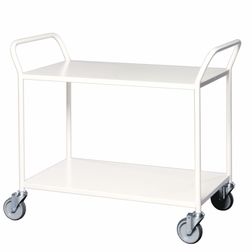 Bordvogn 2 hylder 55x107x94 cm, hvid