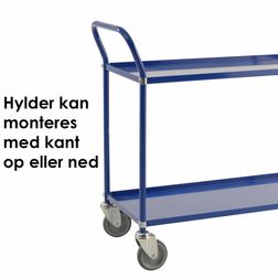 Bordvogn 3 hylder 48x108x94 cm, sort