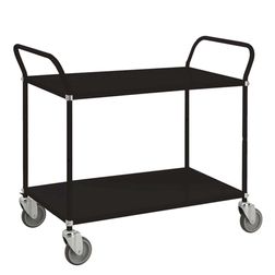 Bordvogn 2 hylder 48x108x94 cm, sort