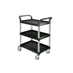 Rullebord i plast 3 hylder, 48x85x100h cm.