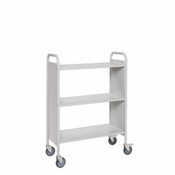 Kontorvogn 34,5x78x111,5h lysegrå