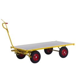 Trækvogn 100x200cm, gul