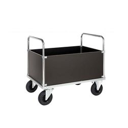 Ladvogn Steel 4 høje sider 80x120 cm