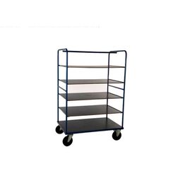 Etagevogn BlueSteel, 80x120x182h cm.