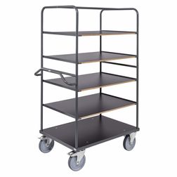 Etagevogn Ergo 5 hylder 80x130x180h cm