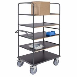 Etagevogn Ergo 5 hylder 80x130x180h cm