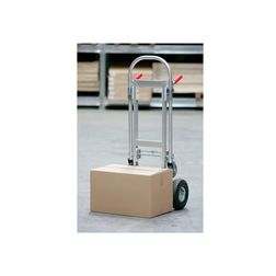 Alu.sækkevogn og plateauvogn i ét 350 kg