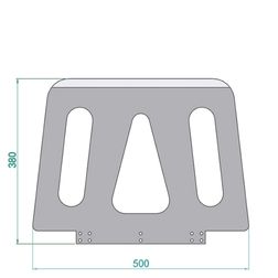 Skovlplade til Stairclimber El tarppesækkevogn
