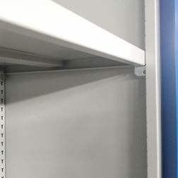 Materialeskab UniFix 39x85x180h Grå/Blå