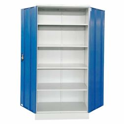 Materialeskab UniFix 45x100x200h Grå/Blå