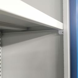 Materialeskab UniFix 45x100x200h Grå/Blå