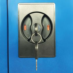 Materialeskab UniFix 45x100x200h Grå/Blå