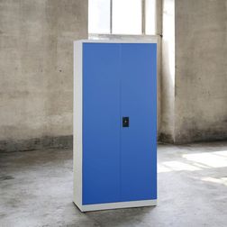 Materialeskab UniFix 45x100x200h Grå/Blå