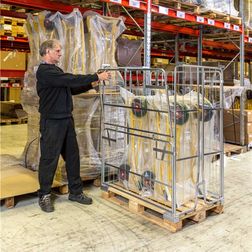 Pallecontainer, h180 cm., sammenklap