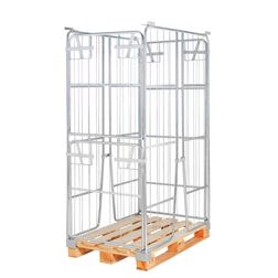 Pallecontainer, h180 cm., kort sammenkl.