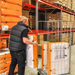 Rullecontainer 72 cm Bred m. 3 vægge