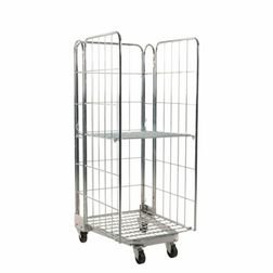 Rullecontainer 70 cm Bred m. 3 vægge  