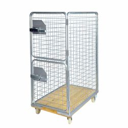 Rullecontainer 75 cm træbund 3v+2l