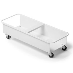 Affaldsspande inkl. vogn, 40L, grå