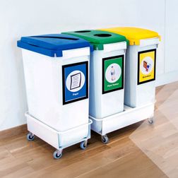 Affaldsspand, 60L, med låg.