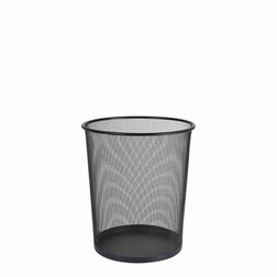 Papirkurv sort metal 18L