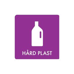 Pictogram 'HÅRD PLAST'