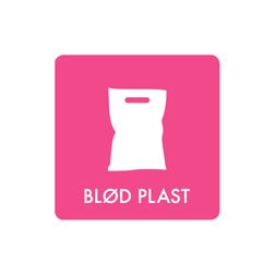 Pictogram 'BLØD PLAST'