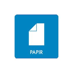 Pictogram udendørs 'PAPIR'