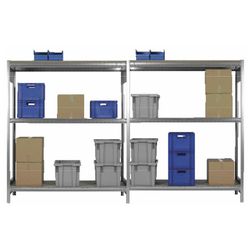 Stålreol HI280, 2 fags Storreol, 80x405x210h cm