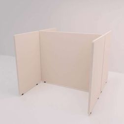 Skærmbås Nordic Light, 2 rum, 180x160 cm