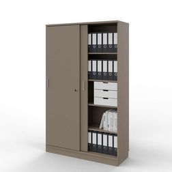 Skydedørsskab med 2x5 rum - EP Xtra