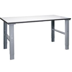 Arbejdsbord 80x200 cm justerbar 70-97 cm