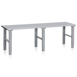 Arbejdsbord 80x250 cm justerbar 70-97 cm