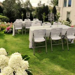 Klapstol American, hvid