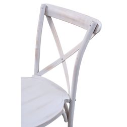 Stol CB 235 T, træ, hvid