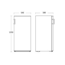 Køleskab Scandomestic SKS 201 W