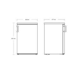 Køleskab med frostboks Scandomestic SKB 161 W