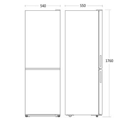 Køle-fryseskab Scandomestic SKF 307 W