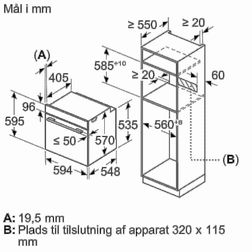 Indbygningsovn Siemens HB533ABROS
