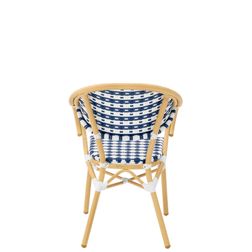 Cafe stol Ducale 6, Blå og hvid