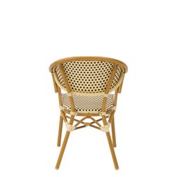 Cafe stol Ducale 5, cremefarvet og Beige