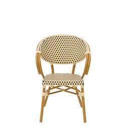 Cafe stol Ducale 5, cremefarvet og Beige