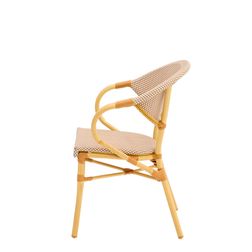Cafe stol Ducale 2, Beige og brun
