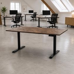 Hæve sænkebord 80x140 sildeben - Manager Pro+