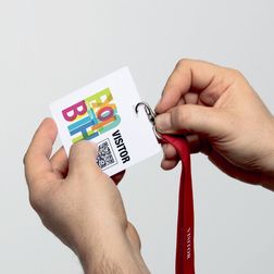 VISITOR BADGE 100 stk.