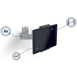 Tabletholder til væg m. arm