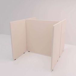 Skærmbås Nordic Light, 2 rum, 180x140 cm