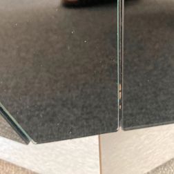 Receptionsdisk Alpa, sort